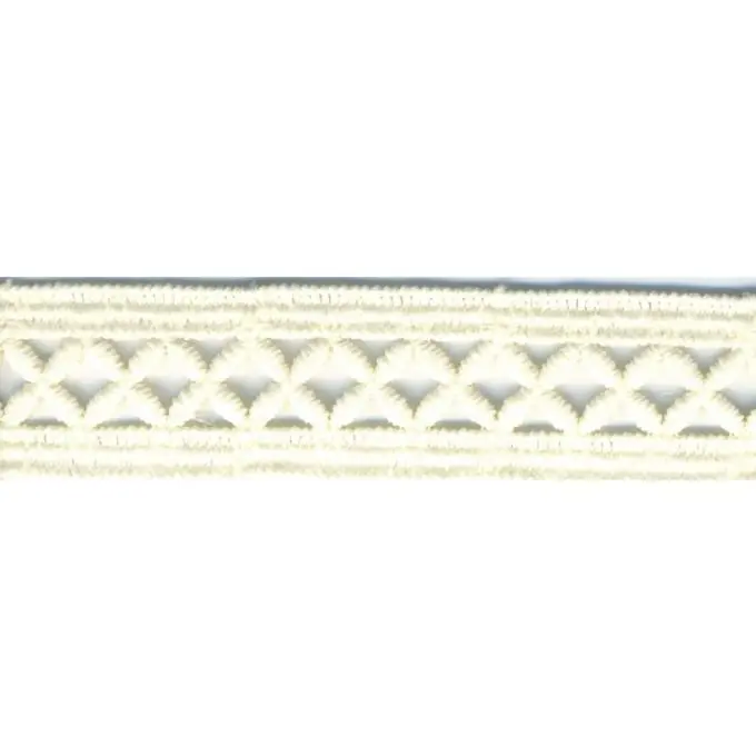 Preiswert Guipure-Spitze Rauten 21mm Ecru
