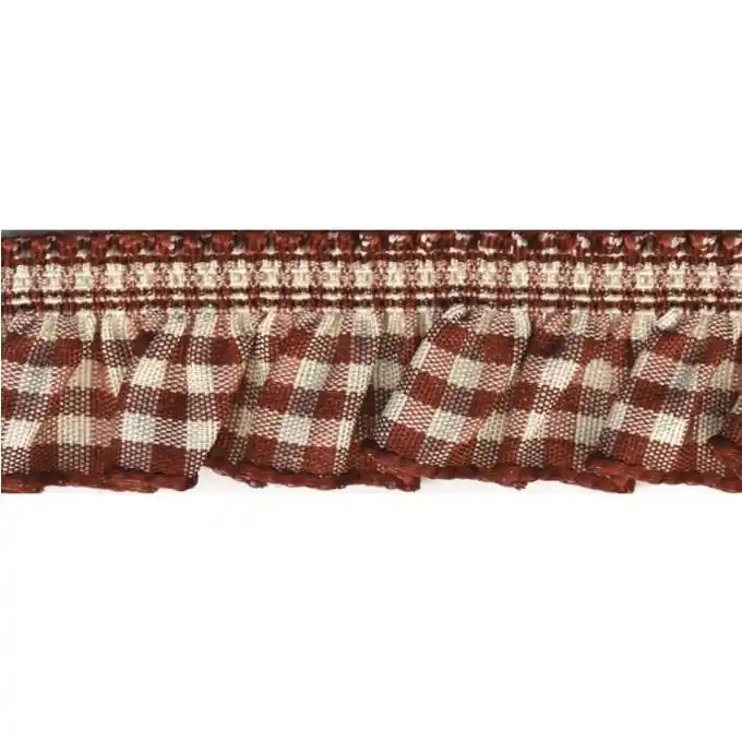 Preisknaller Gummiband gerafft Karos Ecru 5mm