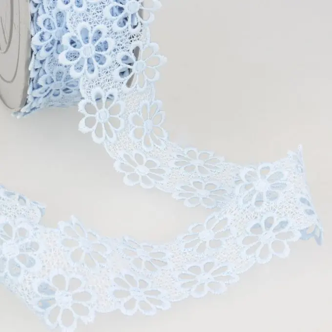 Highlight Guipure-Spitze 40mm Himmelblau