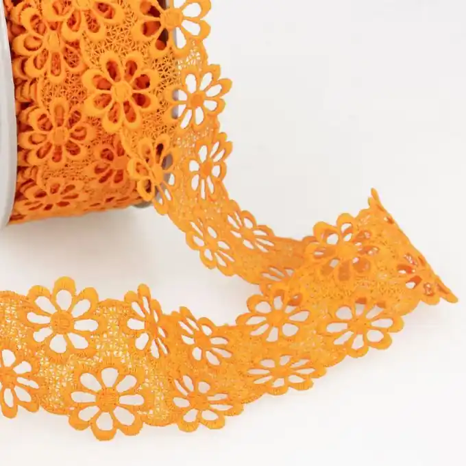 Markenprodukt Guipure-Spitze 40mm Orange
