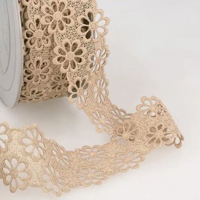 Online Kaufen Guipure-Spitze 40mm Beige