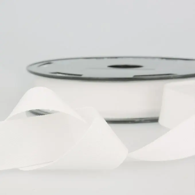 Band Fischkrätenmuster 20mm Weiß Top-Preis