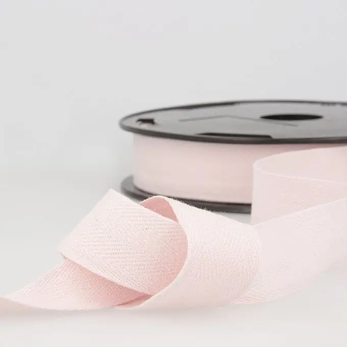 Baumwollband mit Chevron-Webung, rosa, 30mm Breite Schneller Versand