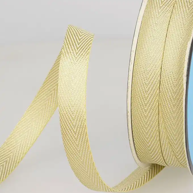 Gurt aus Lurex-Köper 14 mm gold Zertifiziert