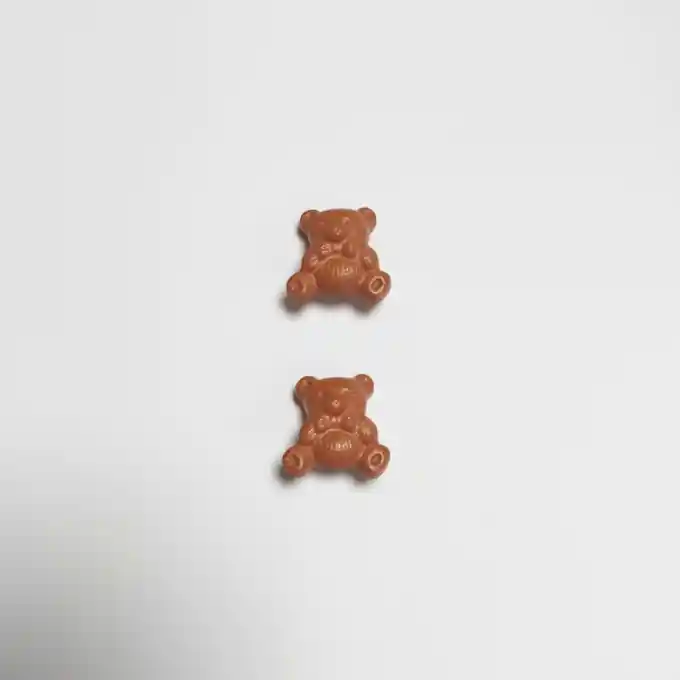 2er Set Knöpfe Tiger Orange Nur Für Kurze Zeit