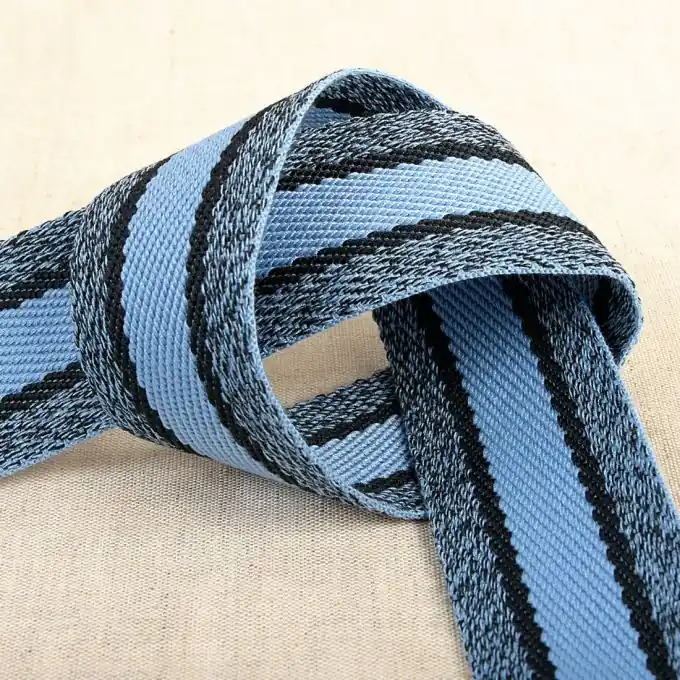 Ausverkauf Melierter Gurt 40 mm blau schwarz