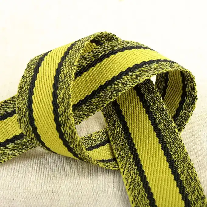 Neu Im Sortiment Melierter Gurt 40 mm gelb schwarz