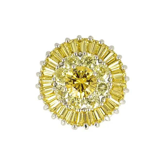 Jetzt Zugreifen 4er-Set Strassknöpfe Gelb 18mm Bijoux-Stil