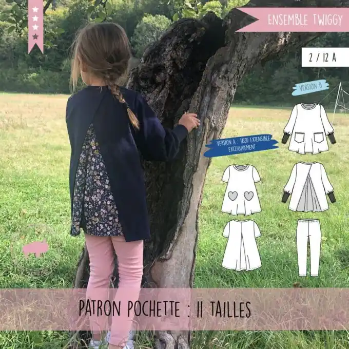 Twiggy Set: Tunic & Leggings for Confirmed & Beginner Sewers – Super Bison Highlight