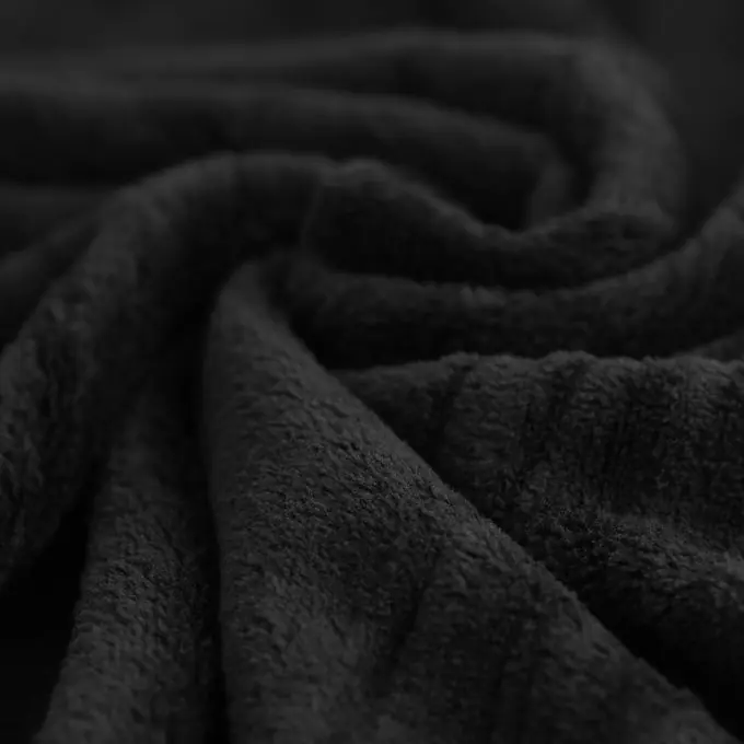 Günstig Schwarzer Doudou-Stoff 157 cm Breite – Unifarben