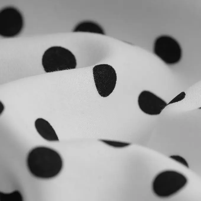 Sweatshirtstoff Punkte schwarz-écru Bestseller