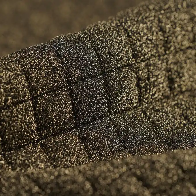 Wochenendangebot Jersey-Steppstoff gold-glitzernd