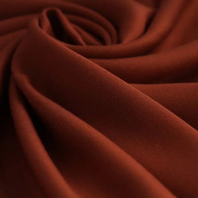 Viskosestoff Viky einfarbig nussbraun Versand Am Gleichen Tag