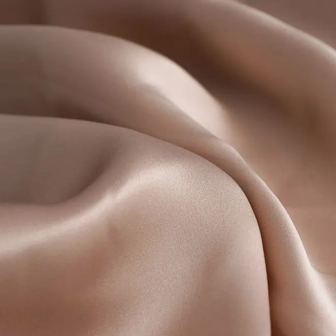 Satin Seide einfarbig Puderrosa Direktkauf