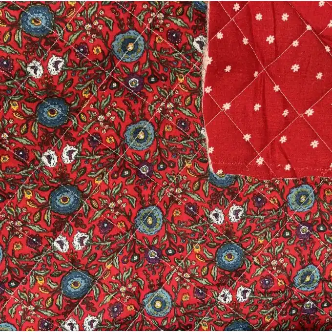 Steppstoff Dahlia Weinrot Neu Im Sortiment