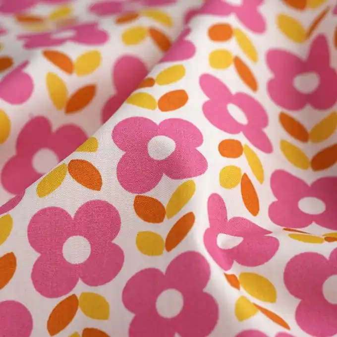 Top-Preis Baumwoll-Popeline Sommerblumen écru