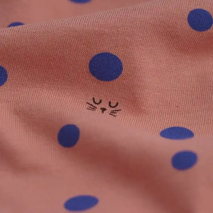 Abverkauf Jersey Katzen und Punkte rosa