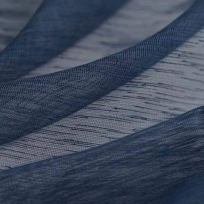 Online Kaufen Gardinenstoff Gazette indigo-blau