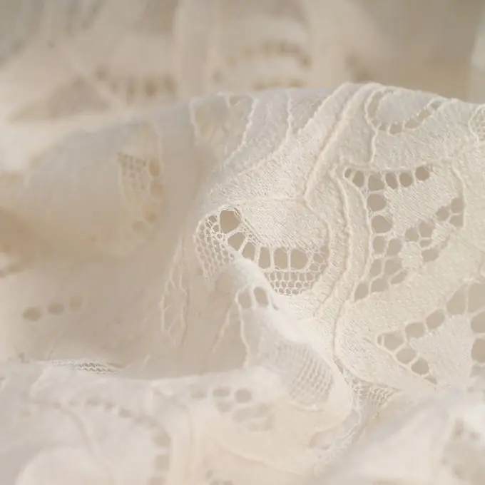 Spitze Baumwolle Polyester Arabeske écru Weltweiter Versand