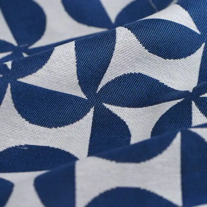 Jacquard Frank Blau/Weiß Must-Have