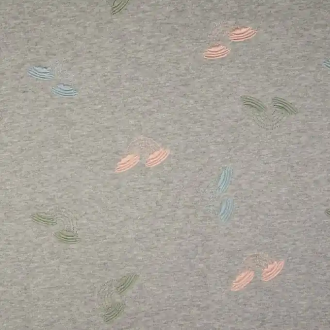 Sonderaktion French Terry Regenbögen Grau