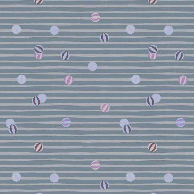 Wochenendangebot Baumwolljersey Baseball Streifen Jeansblau