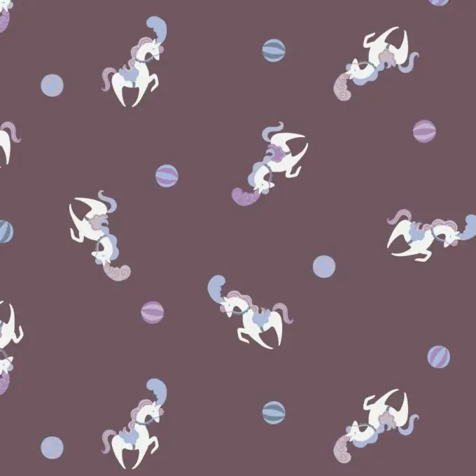 Jersey Baumwolle Einhorn Malve Schneller Versand