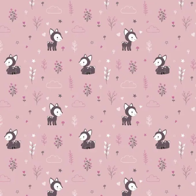 Markenware Baumwolljersey Bambi Rosa