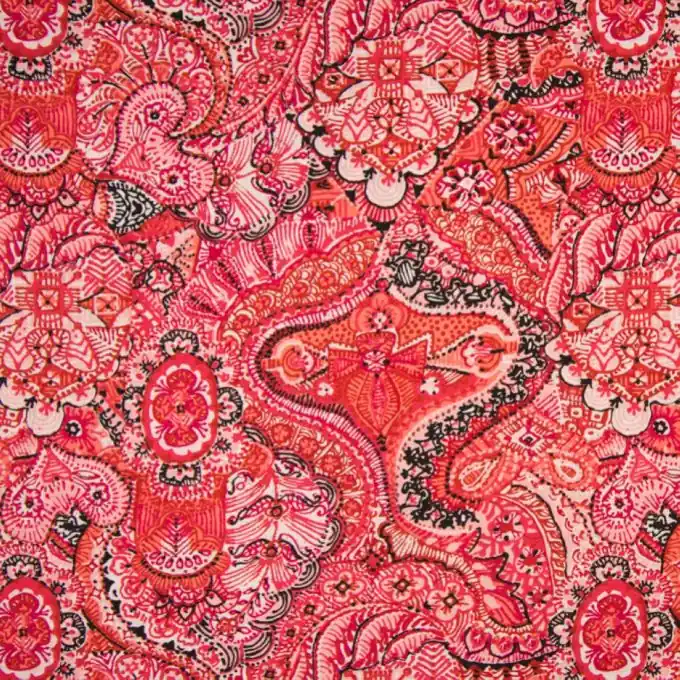 Batist Paisley Koralle Kostenfreie Lieferung