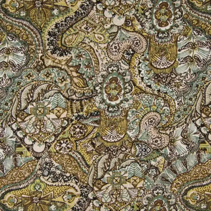 Nur Für Kurze Zeit Batist Paisley Ocker