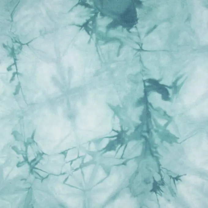 French Terry Tie and Dye Türkis Ausverkauf