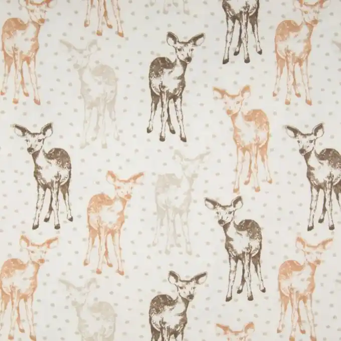 Top-Preis French Terry Pfau Braun/Weiß