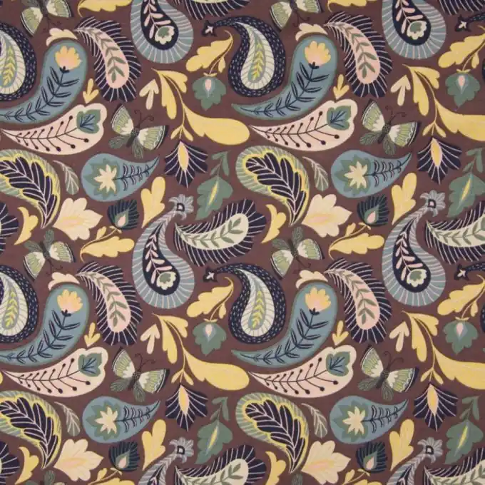 Finale Aktion French Terry Paisley Malve