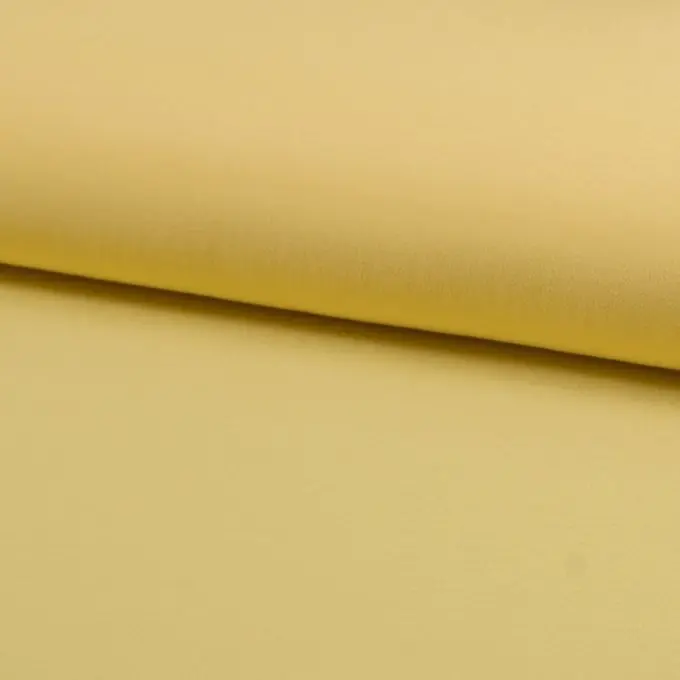 Crêpe Georgette Viskose einfarbig Vanillegelb Rabatt