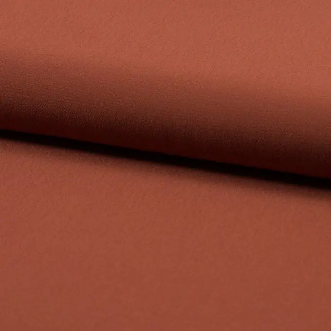 Schneller Versand Crêpe Georgette Viskose einfarbig Terrakotta