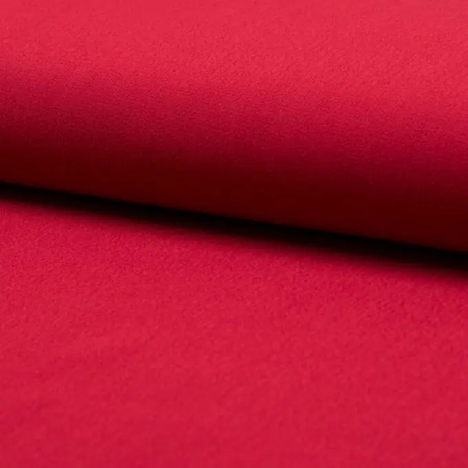 Uni Roter Viskose Crêpe Georgette Stoff 140cm Breit Must-Have