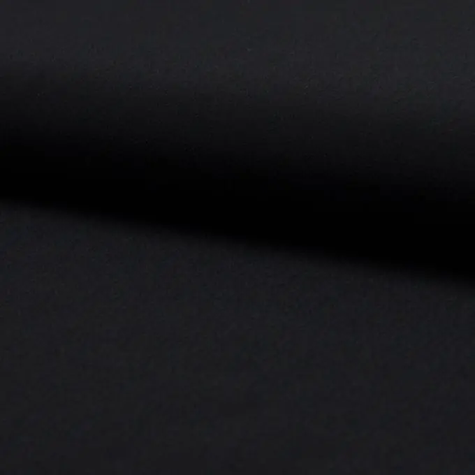 Crêpe Georgette Viskose einfarbig Schwarz Sonderangebot