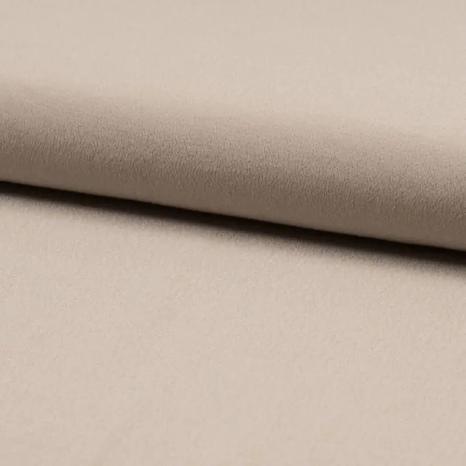 Rabatt Crêpe Georgette Viskose einfarbig Beige