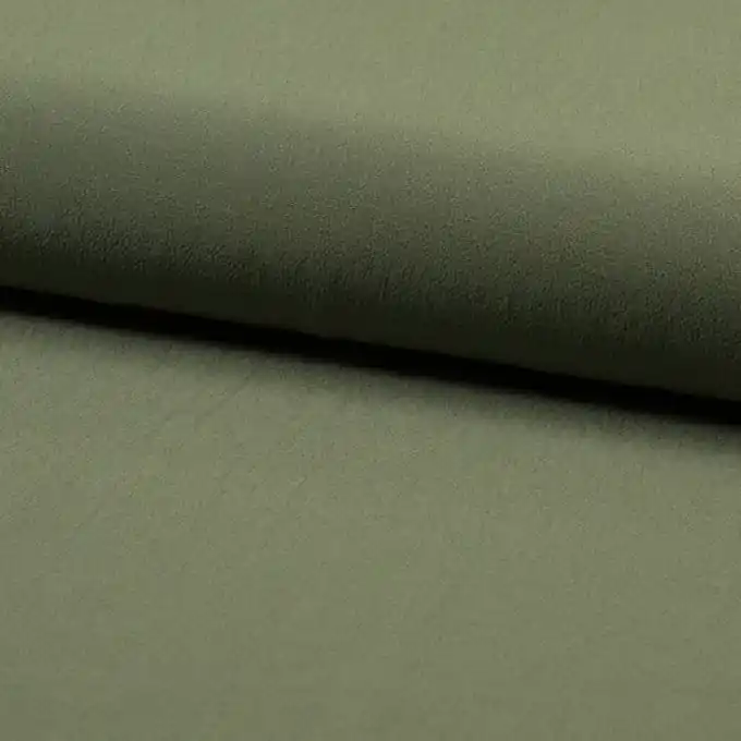 Crêpe Georgette Viskose einfarbig Khaki Angebot