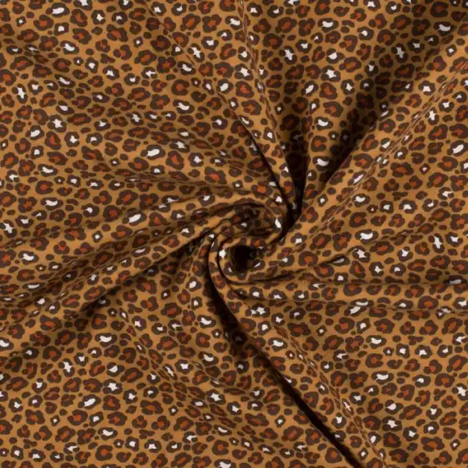Jersey Bio-Baumwolle Animalprint Kamel Expressversand