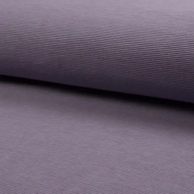 Jersey gerippt Ottoman uni Flieder Begrenztes Angebot