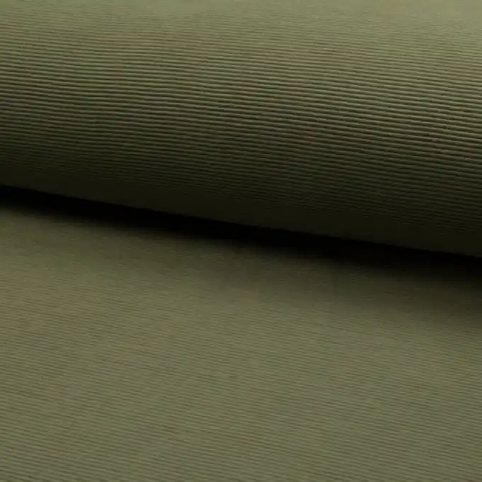 Begrenztes Angebot Jersey gerippt Ottoman uni Khaki