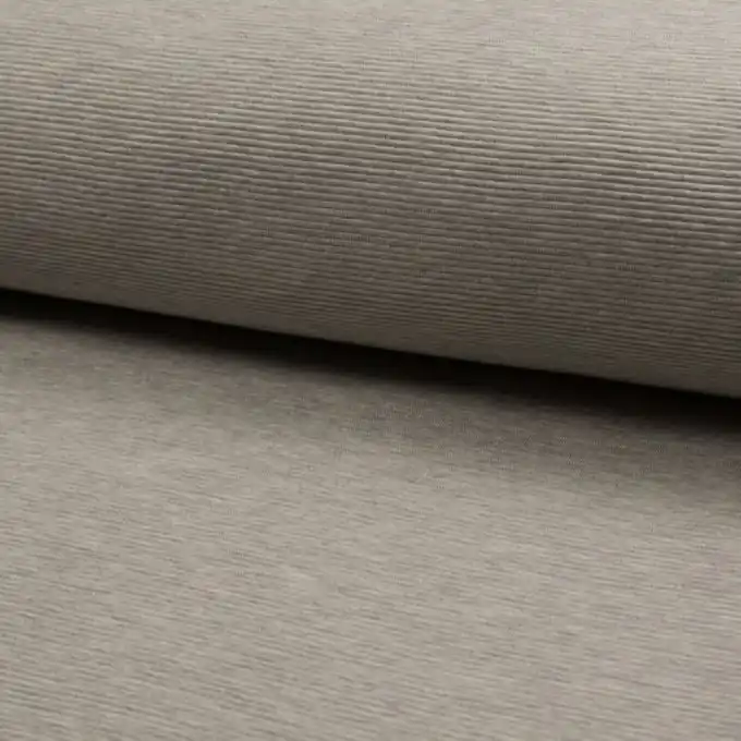Jersey gerippt Ottoman uni Grau meliert Sonderangebot