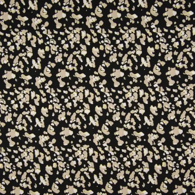 Abverkauf Popeline Viskose Tierprint Hellbraun