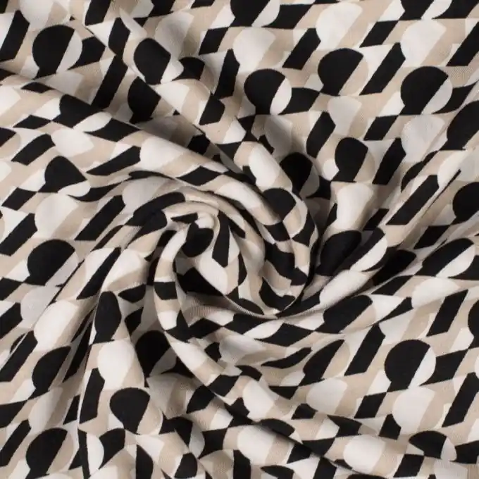 Sonderaktion Popeline Viskose Retro Beige