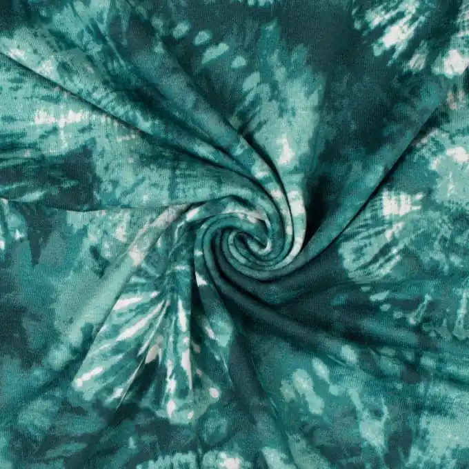 Echt Jersey Viskose Mandala Türkis