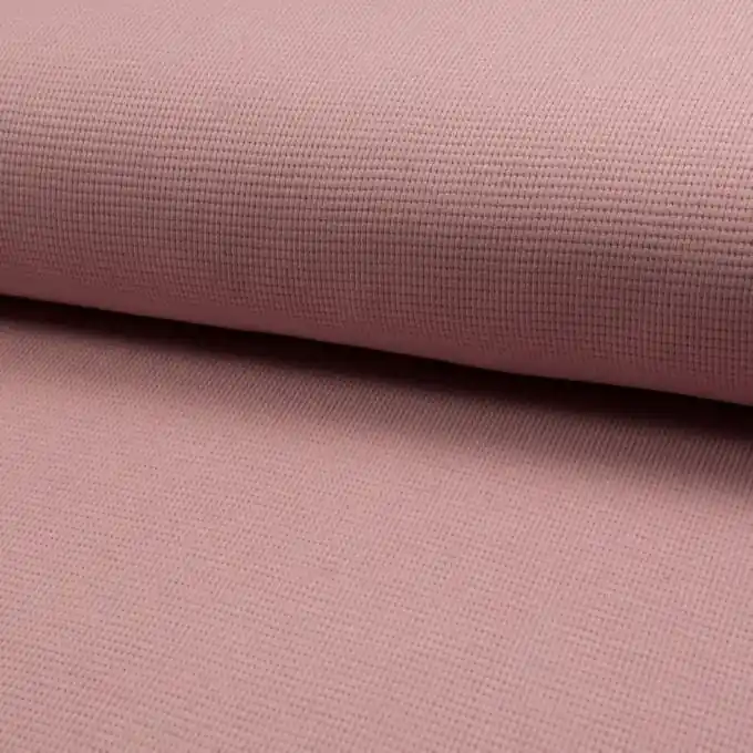 Jersey Baumwolle geprägt einfarbig Blassrosa Preis Gesenkt