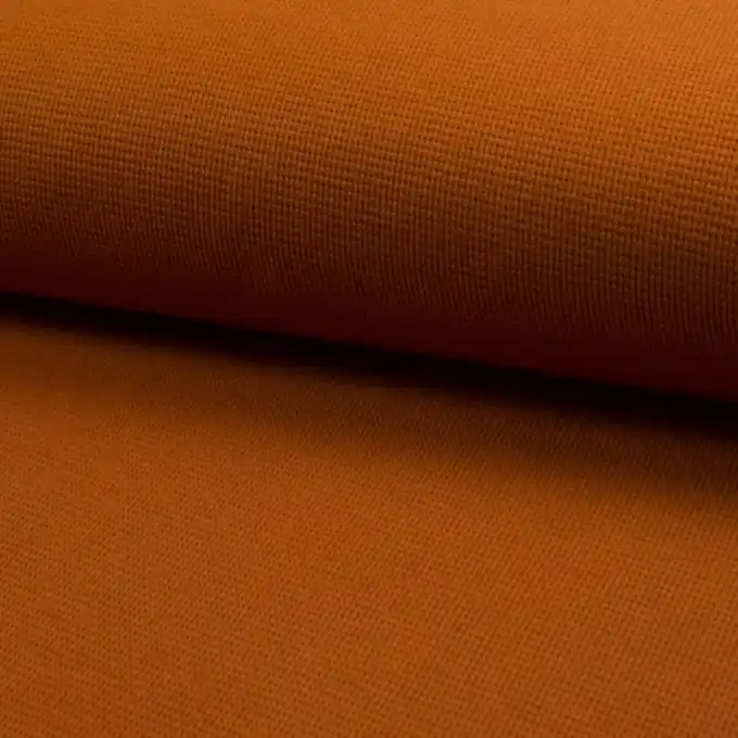 Jersey Baumwolle geprägt einfarbig Cognac Sonderaktion