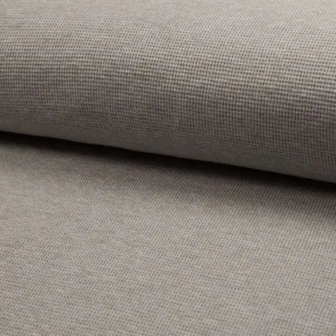 Jersey Baumwolle geprägt einfarbig Grau meliert Nur Für Kurze Zeit