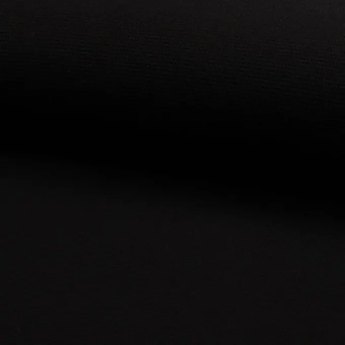 Jersey Baumwolle geprägt einfarbig Schwarz Preis Gesenkt